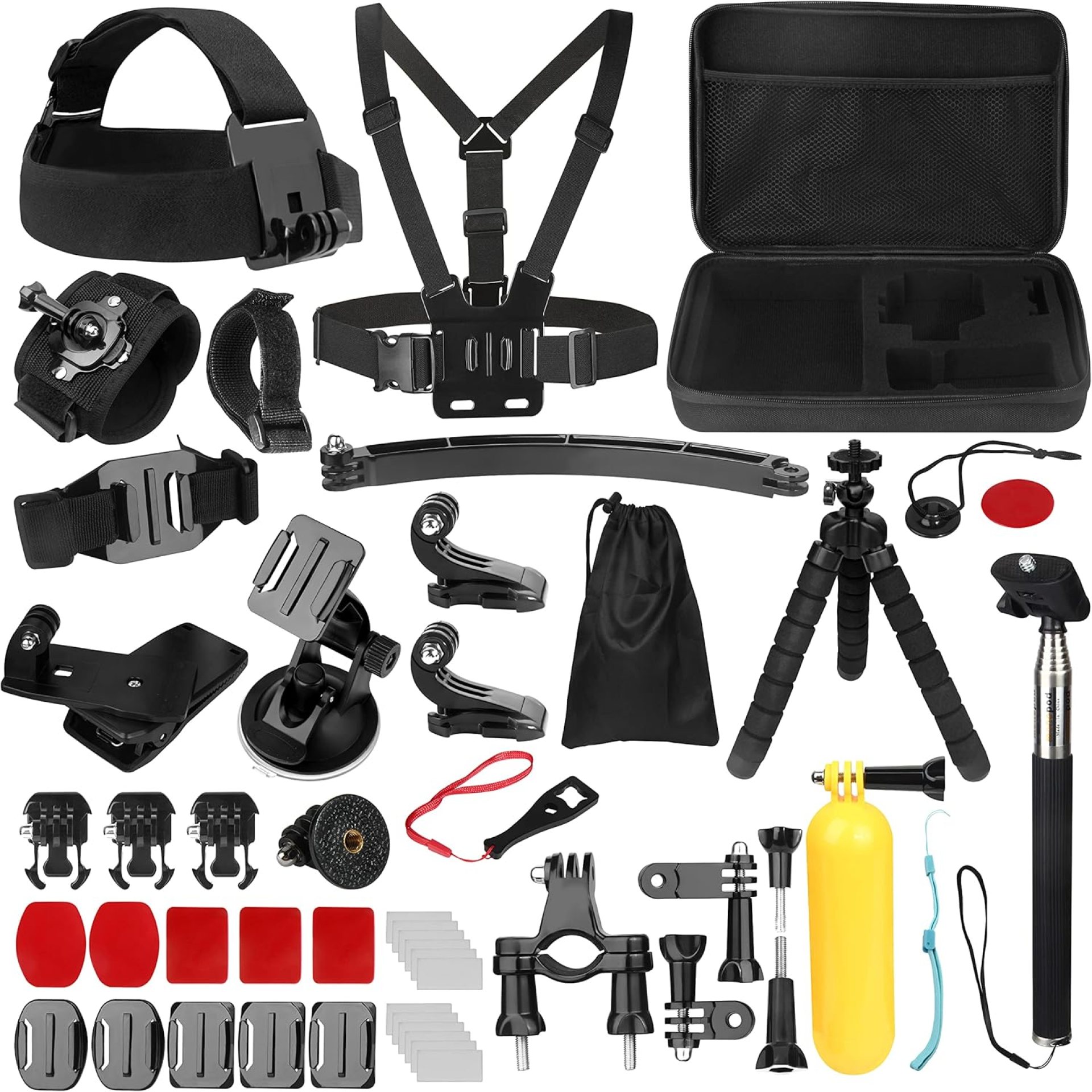 Action Cameras Accessory Kit, Bonvvie 50-in-1 Sports Camera Accessory Kit Compatible with Hero 13/12/11/10/9/8/7 Black, Max/Fusion, Insta360 Osmo Action SJCAM SJ6000 SJ5000 Campark REMALI Action Cameras Accessory Kit, Bonvvie 50-in-1 Sports Camera Accessory Kit Compatible with Hero 13/12/11/10/9/8/7 Black, Max/Fusion, Insta360 Osmo Action SJCAM SJ6000 SJ5000 Campark REMALI