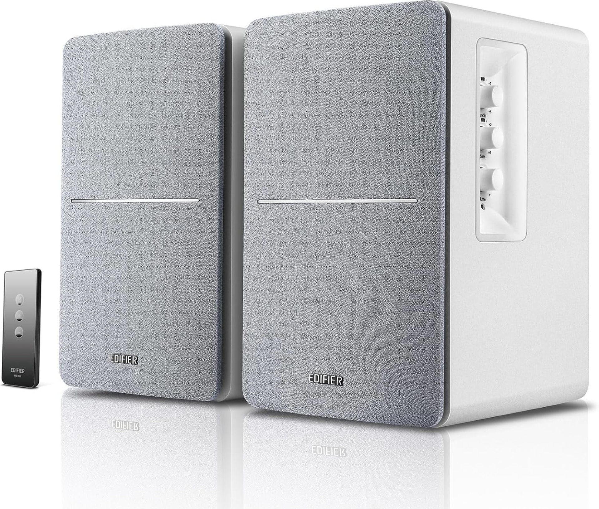Edifier R1280T Powered Bookshelf Speakers – 2.0 Active Near Field Studio Monitor Speaker – White Enclosure – 42 Watts RMS Edifier R1280T Powered Bookshelf Speakers – 2.0 Active Near Field Studio Monitor Speaker – White Enclosure – 42 Watts RMS