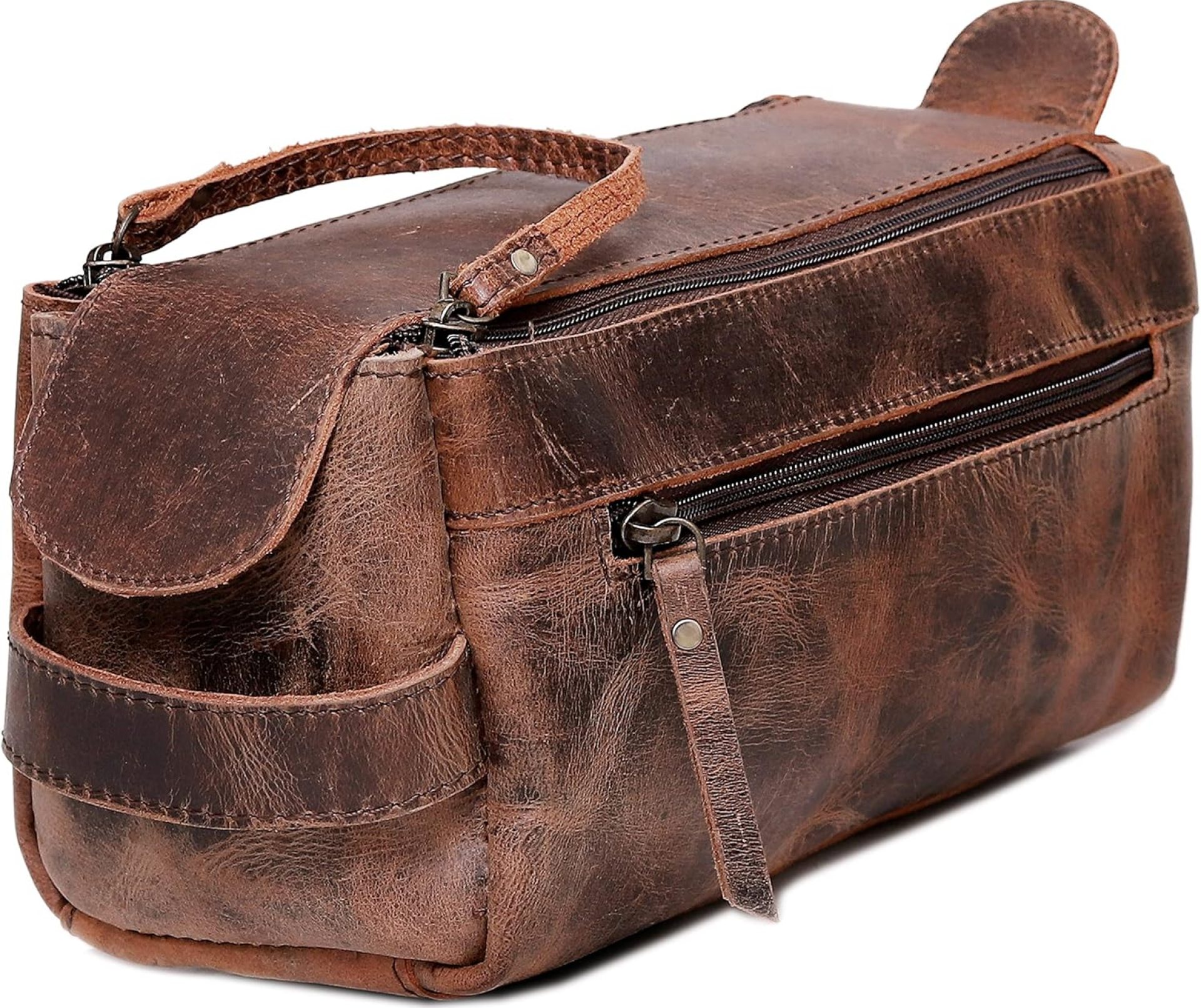 cuero Genuine Buffalo Leather Unisex Toiletry Bag Travel Leather Dopp Kit Made With High Class Buffalo Leather cuero Genuine Buffalo Leather Unisex Toiletry Bag Travel Leather Dopp Kit Made With High Class Buffalo Leather