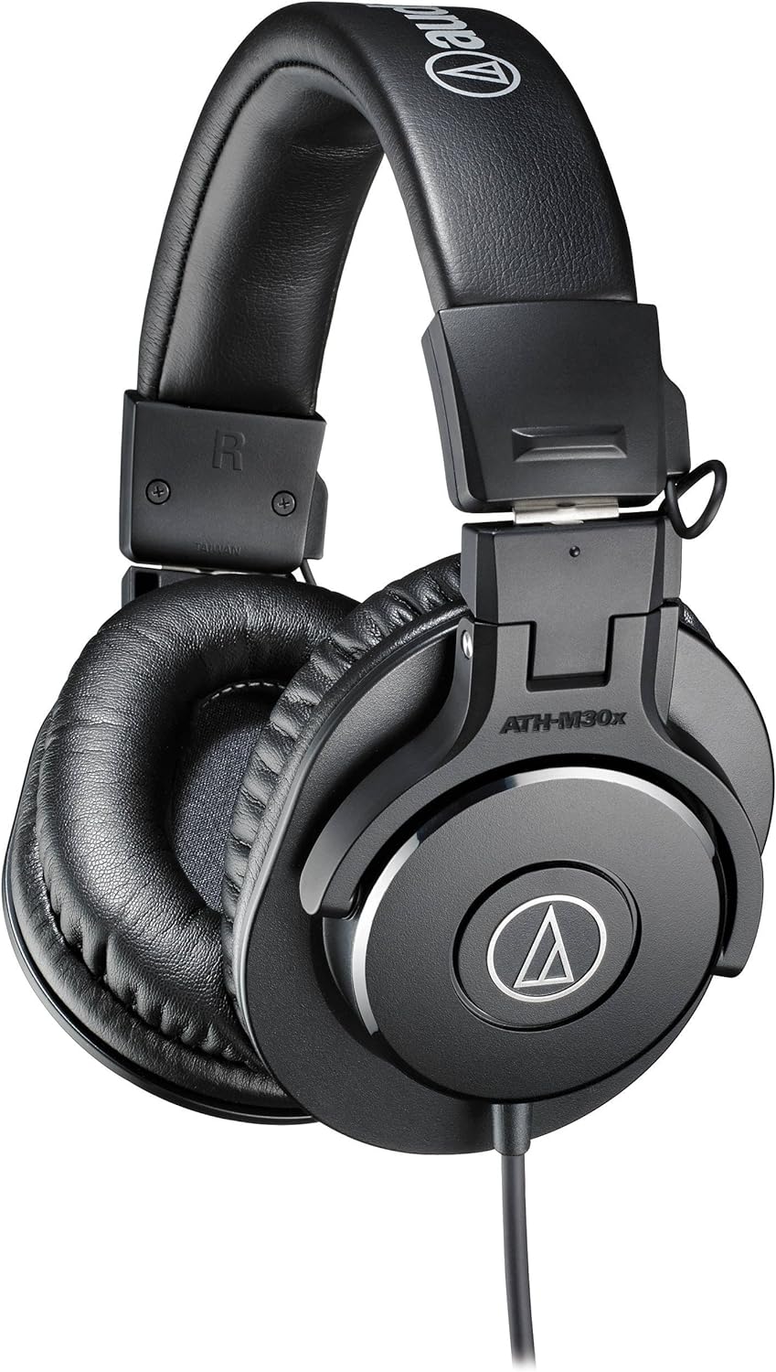 Audio-Technica ATH-M30x Professional Studio Monitor Headphones, Black Audio-Technica ATH-M30x Professional Studio Monitor Headphones, Black