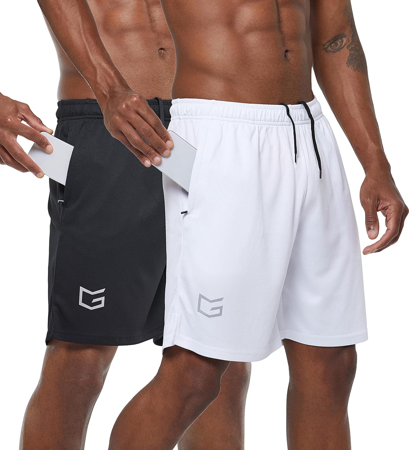 G Gradual Men’s 2 Pack 7″ Workout Running Shorts Quick Dry Lightweight Gym Shorts with Zip Pockets G Gradual Men’s 2 Pack 7″ Workout Running Shorts Quick Dry Lightweight Gym Shorts with Zip Pockets
