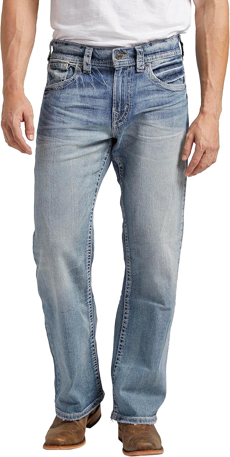 Silver Jeans Co. Men’s Gordie Relaxed Fit Straight Leg Jeans Silver Jeans Co. Men’s Gordie Relaxed Fit Straight Leg Jeans