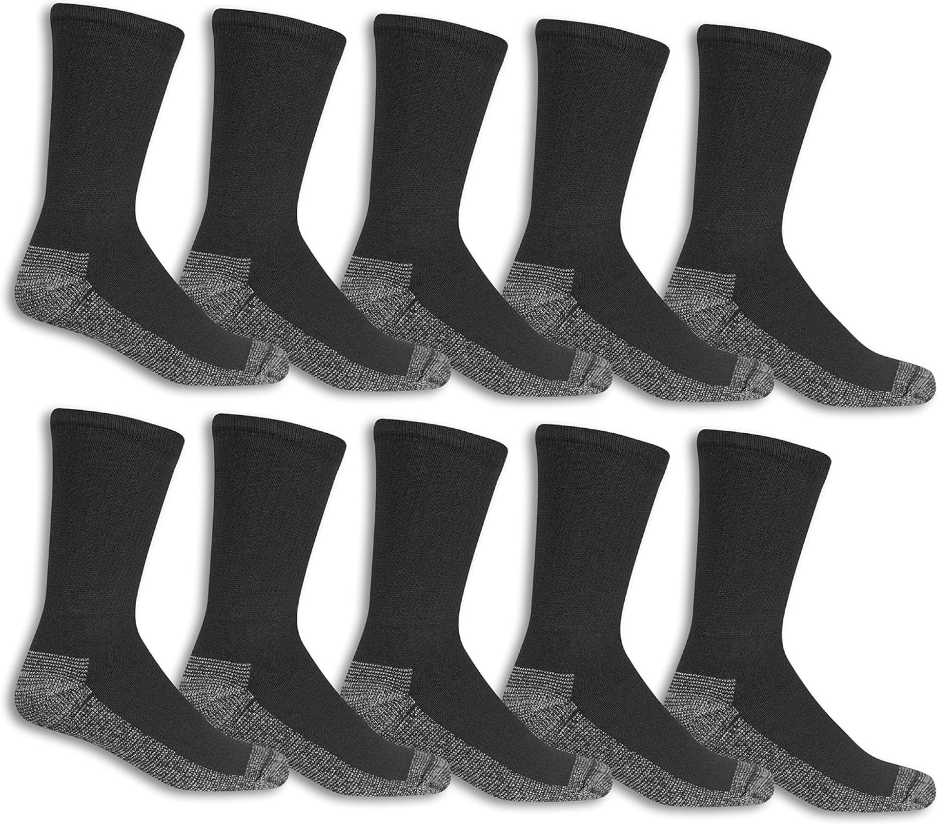 Fruit of the Loom Men’s Cushioned Durable Cotton Work Gear Socks with Moisture Wicking Fruit of the Loom Men’s Cushioned Durable Cotton Work Gear Socks with Moisture Wicking