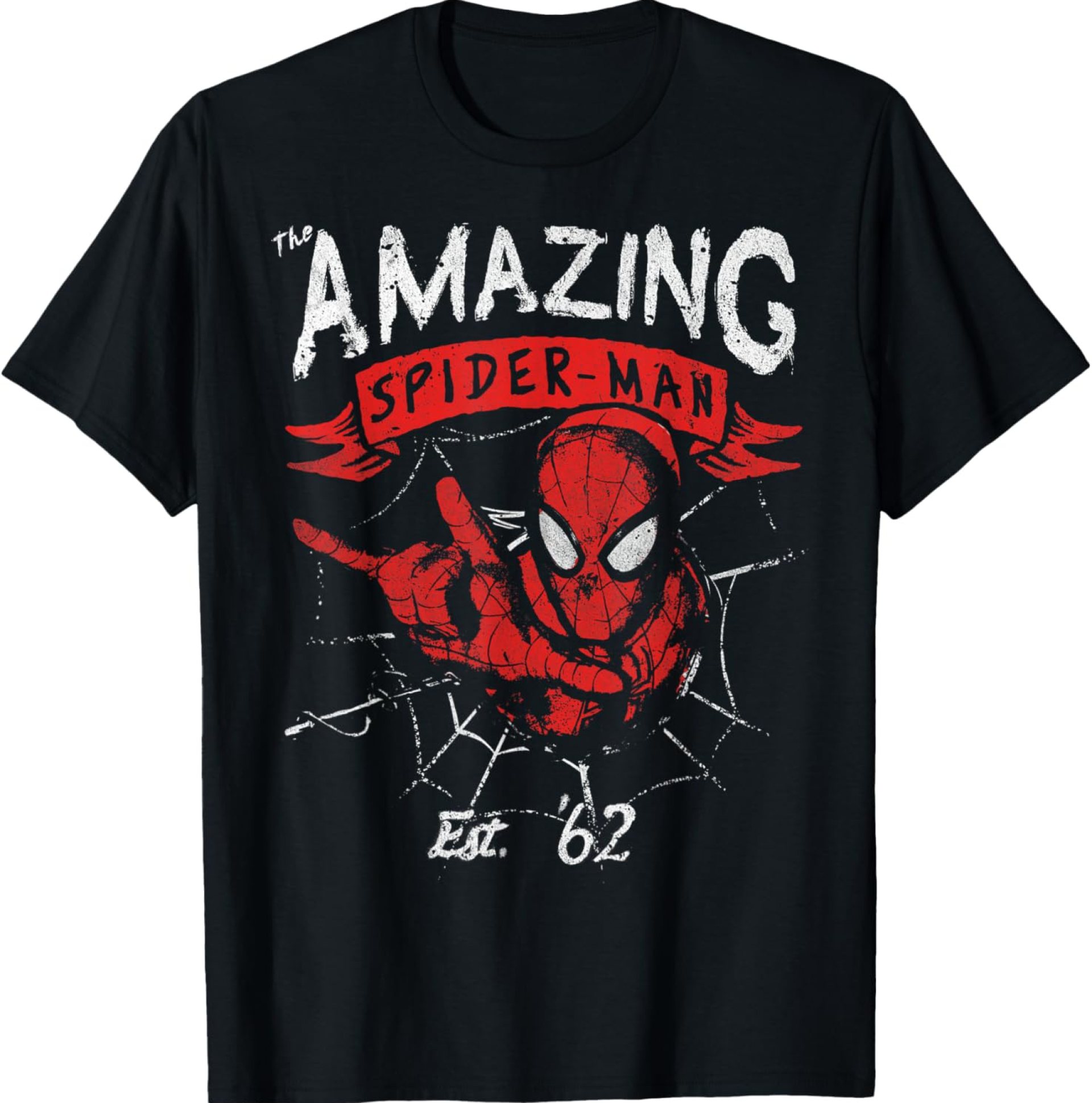 Marvel The Amazing Spider-Man Grunge Graphic T-Shirt T-Shirt Marvel The Amazing Spider-Man Grunge Graphic T-Shirt T-Shirt