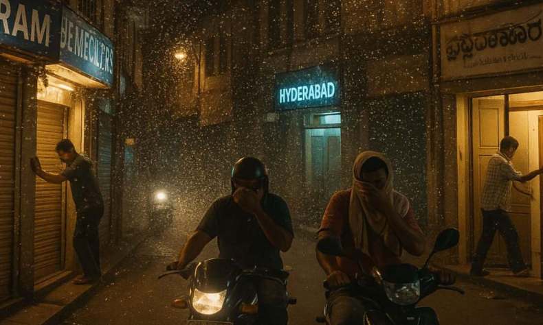 Insect invasion forces Hyderabad’s shops and homes into darkness Insect invasion forces Hyderabad’s shops and homes into darkness