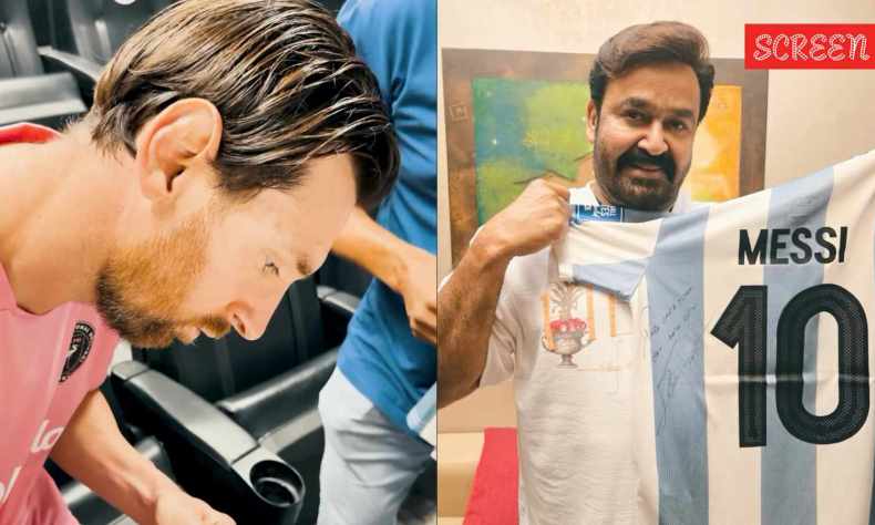 Mohanlal gets starstruck as he receives jersey signed by Lionel Messi: ‘There it was… my name, written in his own hand’ | Malayalam News Mohanlal gets starstruck as he receives jersey signed by Lionel Messi: ‘There it was… my name, written in his own hand’ | Malayalam News