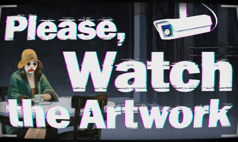 Please, Watch the Artwork is a puzzle game with eerie paintings and a sad clown Please, Watch the Artwork is a puzzle game with eerie paintings and a sad clown