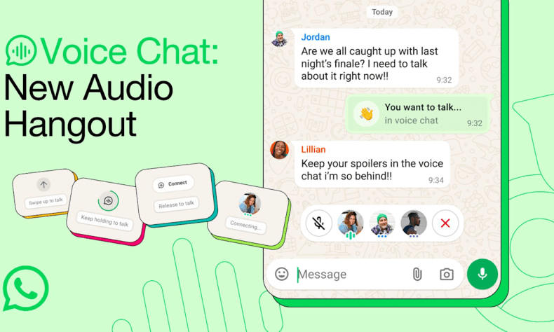 WhatsApp ‘audio hangouts’ are now open to group chats of any size WhatsApp ‘audio hangouts’ are now open to group chats of any size