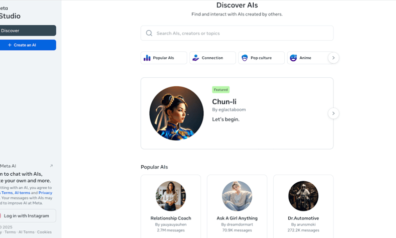 Meta’s AI chatbots were reportedly able to engage in sexual conversations with minors Meta’s AI chatbots were reportedly able to engage in sexual conversations with minors