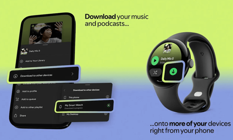 Spotify is adding the ability to remotely download playlists to secondary devices Spotify is adding the ability to remotely download playlists to secondary devices
