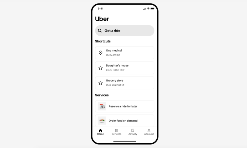 Uber now offers a streamlined app for seniors, complete with flexible payment options Uber now offers a streamlined app for seniors, complete with flexible payment options