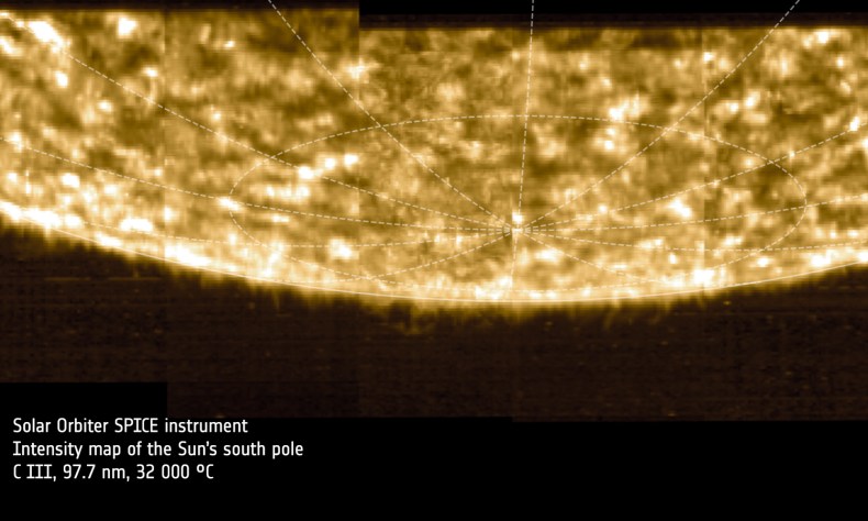 Solar Orbiter captures images of the sun's pole for the first time Solar Orbiter captures images of the sun's pole for the first time