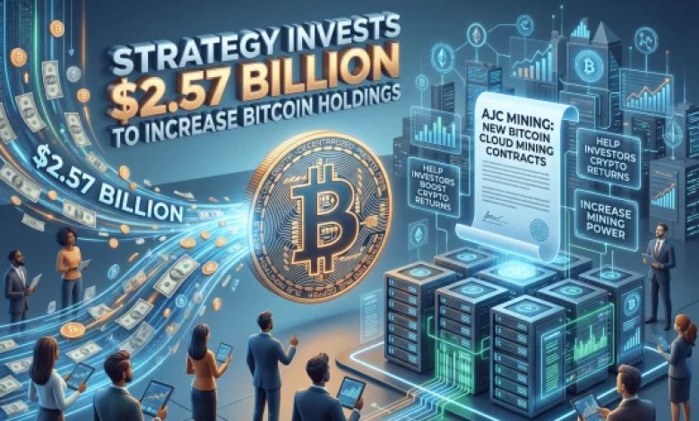 Strategy Invests .57 Billion in Bitcoin as AJC Mining Launches New Bitcoin Cloud Mining Contracts Strategy Invests .57 Billion in Bitcoin as AJC Mining Launches New Bitcoin Cloud Mining Contracts