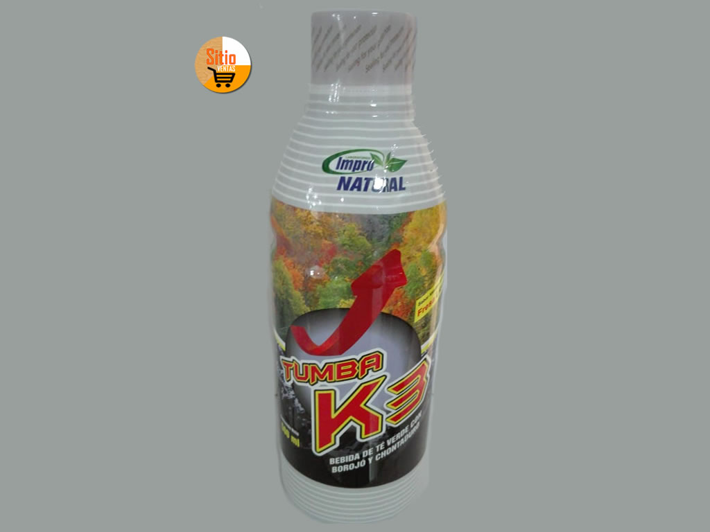 potenciador tumba k3 bebida energizante con Té Verde, Borojó y Chontaduro potenciador tumba k3 bebida energizante con Té Verde, Borojó y Chontaduro