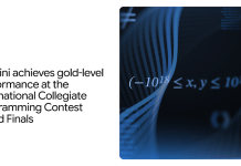Gemini wins the gold medal in the World Finals of the International Collaborative Programming Competition