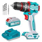 Total Tools – Compact Brushless Cordless Drill with 4Ah Battery and Charger Total Tools – Compact Brushless Cordless Drill with 4Ah Battery and Charger