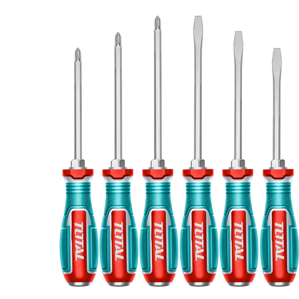 Total Tools – Go-Through Screwdriver Set – 6-Piece Total Tools – Go-Through Screwdriver Set – 6-Piece
