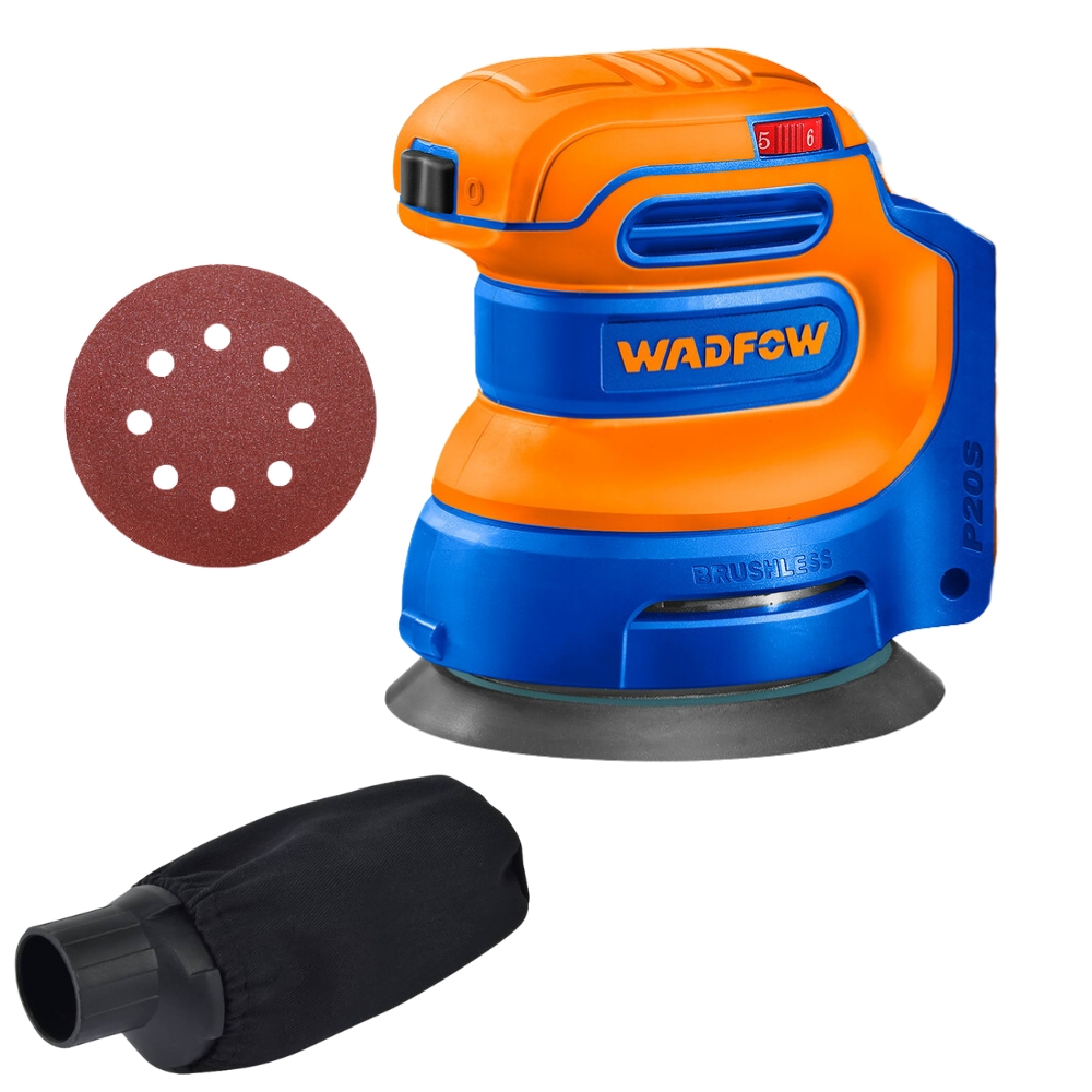 Wadfow – Cordless Brushless Random Orbit Sander (20V) – Tool Only Wadfow – Cordless Brushless Random Orbit Sander (20V) – Tool Only