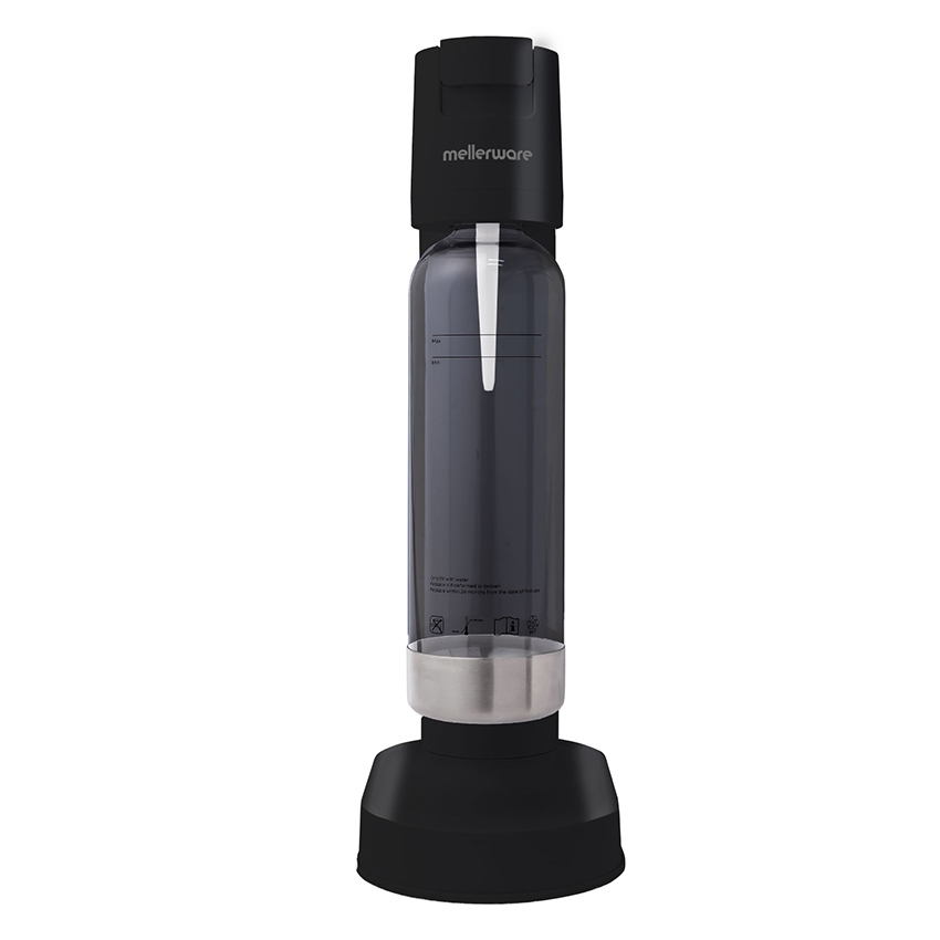 Mellerware Soda Maker Plastic Black 835ml CO2 “InstaFizz” Mellerware Soda Maker Plastic Black 835ml CO2 “InstaFizz”