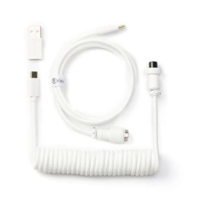 Keychron Coiled Aviator White Cable Keychron Coiled Aviator White Cable