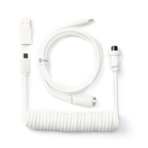 Keychron Coiled Aviator White Cable Keychron Coiled Aviator White Cable
