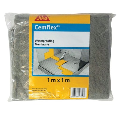 Sika – Cemflex Cementitious Polymer Waterproofing Membrane – 1 m × 1 m Sika – Cemflex Cementitious Polymer Waterproofing Membrane – 1 m × 1 m