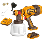 Ingco – Cordless Paint Sprayer Gun with 2.0Ah Battery and Charger Ingco – Cordless Paint Sprayer Gun with 2.0Ah Battery and Charger
