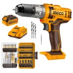 Ingco – Cordless Impact Drill with 4.0 Ah Battery, Charger & Bit Set Ingco – Cordless Impact Drill with 4.0 Ah Battery, Charger & Bit Set