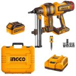Ingco – Cordless Concrete Nailer (15-40mm) with 5.0Ah Battery & Charger Ingco – Cordless Concrete Nailer (15-40mm) with 5.0Ah Battery & Charger
