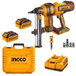 Ingco – Cordless Concrete Nailer (15-40mm) with 2 x 4Ah Batteries & Charger Ingco – Cordless Concrete Nailer (15-40mm) with 2 x 4Ah Batteries & Charger