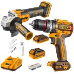 Ingco – Cordless Impact Drill & Grinder with 2Ah & 4Ah Battery and Charger Ingco – Cordless Impact Drill & Grinder with 2Ah & 4Ah Battery and Charger