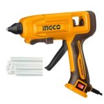 Ingco – Hot Glue Gun (45W) with 8 Glue Sticks (11.2mm) – GG408 Ingco – Hot Glue Gun (45W) with 8 Glue Sticks (11.2mm) – GG408