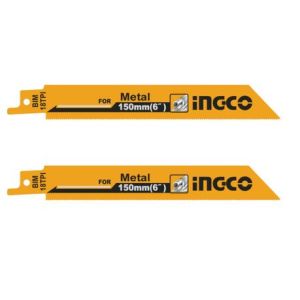 Ingco – Reciprocating Saw Blade Set 18TPI – 2 Pce (150mmx19mm) – 1/2 Shank Ingco – Reciprocating Saw Blade Set 18TPI – 2 Pce (150mmx19mm) – 1/2 Shank