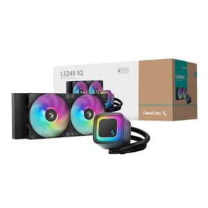 DeepCool LE240 V2 240mm ARGB AIO CPU Liquid Cooler – White DeepCool LE240 V2 240mm ARGB AIO CPU Liquid Cooler – White