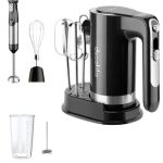 Decakila – Cordless 4-in-1 Hand Blender 100W Set and Hand Mixer – Black Decakila – Cordless 4-in-1 Hand Blender 100W Set and Hand Mixer – Black