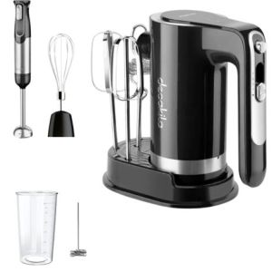 Decakila – Cordless 4-in-1 Hand Blender 100W Set and Hand Mixer – Black Decakila – Cordless 4-in-1 Hand Blender 100W Set and Hand Mixer – Black