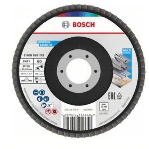 Bosch – Flap Disc X451 (115mm – T27) G60 – Pack of 90 Bosch – Flap Disc X451 (115mm – T27) G60 – Pack of 90