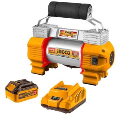 Ingco – Cordless Compressor (8.27B) with 4.0Ah Battery & Charger Ingco – Cordless Compressor (8.27B) with 4.0Ah Battery & Charger