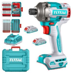 Total Tools – Cordless Impact Driver with Batteries, Charger & Accessories Total Tools – Cordless Impact Driver with Batteries, Charger & Accessories