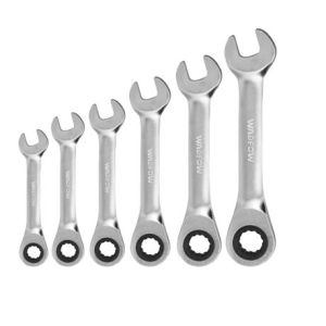 Wadfow – Stubby Ratchet Spanner Set Cr-Mo (90T / 8-17MM) – 6Pieces Wadfow – Stubby Ratchet Spanner Set Cr-Mo (90T / 8-17MM) – 6Pieces