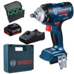 Bosch – Cordless Impact Wrench incl 5Ah Battery, Charger & 3Pc Socket Set Bosch – Cordless Impact Wrench incl 5Ah Battery, Charger & 3Pc Socket Set