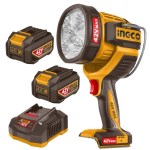 Ingco – Cordless Work Lamp (42V – 2800 Lumens) with 2x Batteries & Charger Ingco – Cordless Work Lamp (42V – 2800 Lumens) with 2x Batteries & Charger