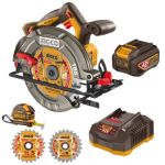 Ingco – Cordless Adj Circular Saw 185mm (42V ) with 2.5Ah Battery & Charger Ingco – Cordless Adj Circular Saw 185mm (42V ) with 2.5Ah Battery & Charger