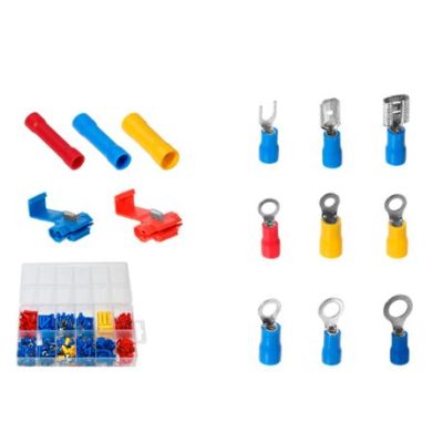 Wadfow – Insulated Terminal Lugs Accessory Set – 200 Pieces Asstd Wadfow – Insulated Terminal Lugs Accessory Set – 200 Pieces Asstd