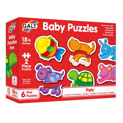 GALT – Baby Puzzles- Pets – 6 x 2 piece sets GALT – Baby Puzzles- Pets – 6 x 2 piece sets