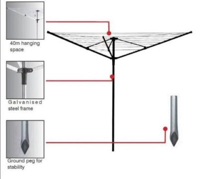 Monix – Galvanised Washing Line Monix – Galvanised Washing Line