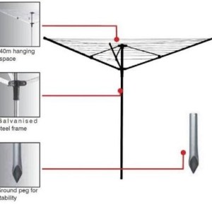 Monix – Galvanised Washing Line Monix – Galvanised Washing Line