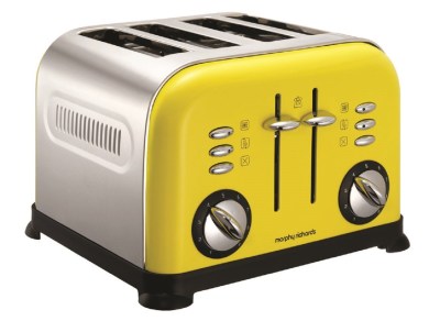 Morphy Richards – 4 Slice Toaster – Yellow Morphy Richards – 4 Slice Toaster – Yellow