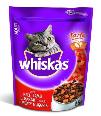Whiskas – Meaty Nuggets Beef & Lamb & Rabbit Dry Cat Food – 1kg Whiskas – Meaty Nuggets Beef & Lamb & Rabbit Dry Cat Food – 1kg
