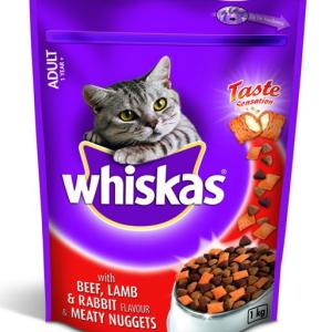 Whiskas – Meaty Nuggets Beef & Lamb & Rabbit Dry Cat Food – 1kg Whiskas – Meaty Nuggets Beef & Lamb & Rabbit Dry Cat Food – 1kg